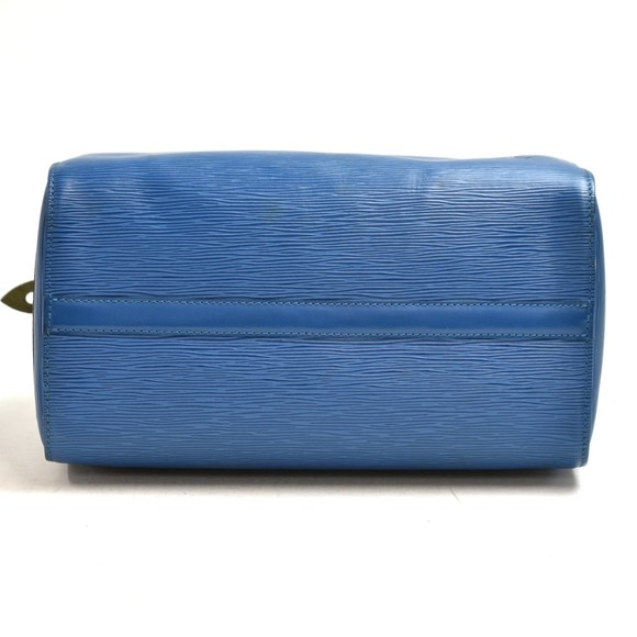 LOUIS VUITTON Vintage Speedy 30 Blue Epi Leather City Handbag - Picture 5 of 11